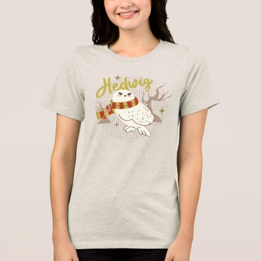 Hedwig Whimsical Forest Drawing トライブレンドＴシャツ (正面)