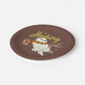 Hedwig Whimsical Forest Drawing ペーパープレート (アングル)