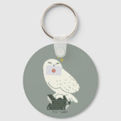 Hedwig With Letter Whimsical Drawing キーホルダー (正面)