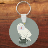 Hedwig With Letter Whimsical Drawing キーホルダー (正面)