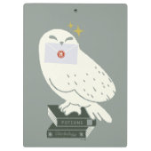 Hedwig With Letter Whimsical Drawing クリップボード (裏面)