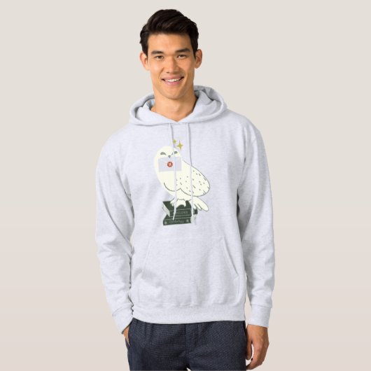 Hedwig With Letter Whimsical Drawing パーカ (正面フル)