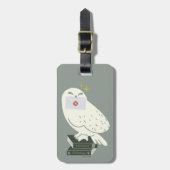 Hedwig With Letter Whimsical Drawing ラゲッジタグ (正面縦)