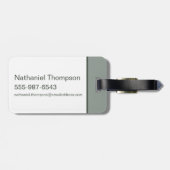 Hedwig With Letter Whimsical Drawing ラゲッジタグ (裏面横)