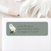 Hedwig With Letter Whimsical Drawing ラベル (インサイチュ)