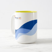 HEDXサミット2021 Mug – ブルーウェーブ ツートーンマグカップ (正面左)