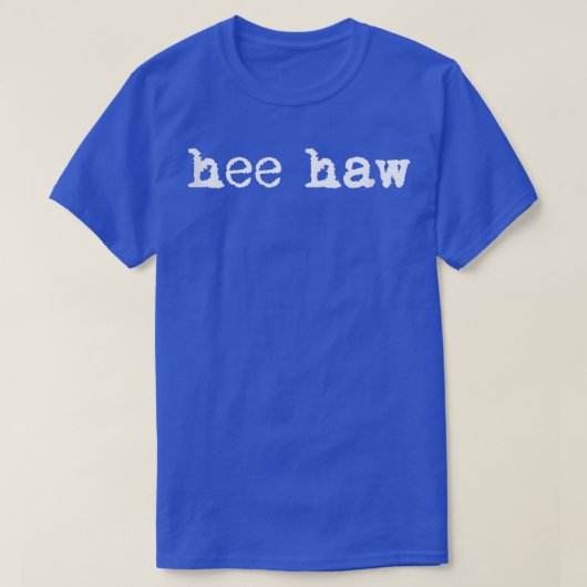 Hee HawCute DonkeyMule Animal Sound Slogan Message Tシャツ (デザイン正面)
