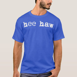 Hee HawCute DonkeyMule Animal Sound Slogan Message Tシャツ