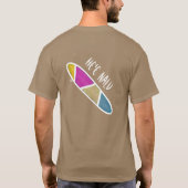 He'e Nalu (上り波)の前部カメ Tシャツ (裏面)