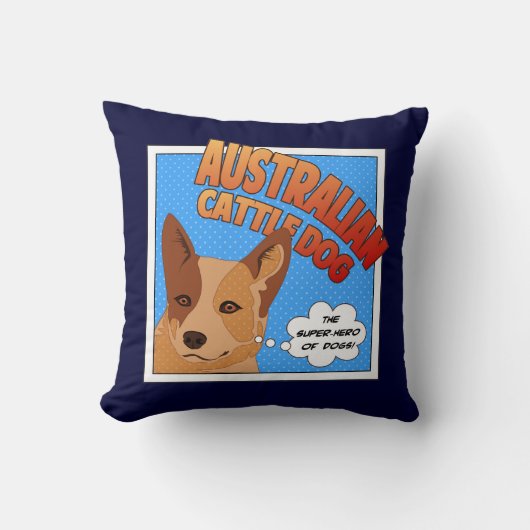 Heelerの赤い英雄 クッション (正面)