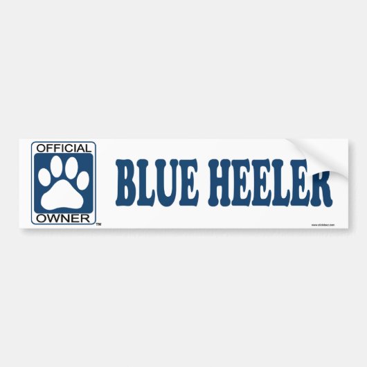 Heelerの青い青 バンパーステッカー (正面)