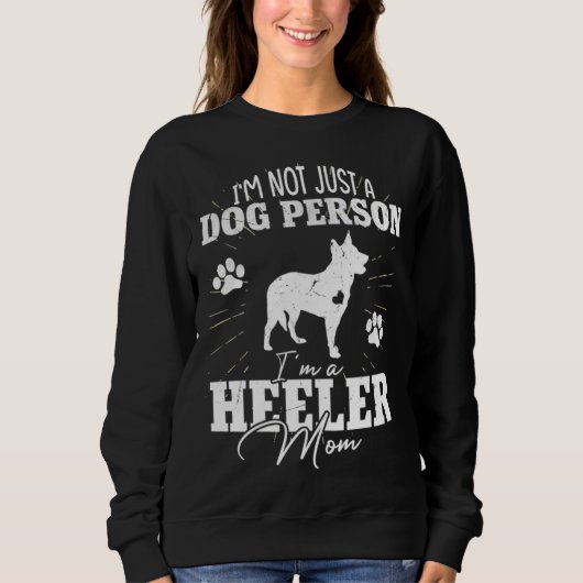 Heeler Dog Mom for Women Dog Mom Mother s Day スウェットシャツ (正面)