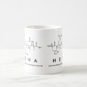 Heenaペプチド名mug コーヒーマグカップ (中央)