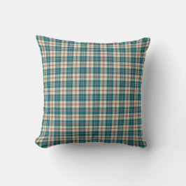 Heffalumps Blue, Red, Beige Plaid枕,クッション クッション