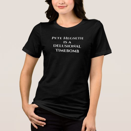 Hegsethは妄想的な反MAGA トライブレンドＴシャツ (正面)