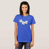 Heheheのヘリウムの笑うガスの要素のしゃれのワイシャツ Tシャツ (正面フル)