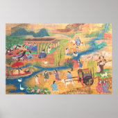 Heian Courtyard Scene: Tales from a Gilded Scroll ポスター (正面)