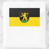 Heidelberg city flag germany symbol 長方形シール (バッグ)