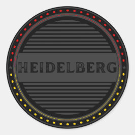 Heidelberg City Pride Emblem – German Identity ラウンドシール