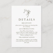 HEIDIオリーブグリーン結婚のエンクロージャカード エンクロージャーカード (正面)