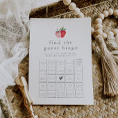 HEIDIストロベリーゲストビンゴゲームカードを見つける 招待状