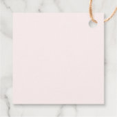 HEIDIピンクのイチゴ女の子ベビーシャワーありがとう フェイバータグ (裏面)