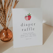 HEIDIピンクベリー甘い赤ちゃんシャワーおむつラッフル 台座サイン