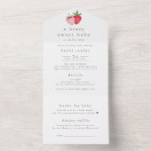 HEIDIベリースイートガールおむつラッフルベビーシャワー オールインワン招待状 (内側)