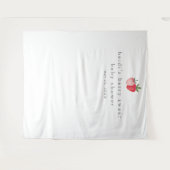 HEIDIベリースイートストロベリーベビーシャワー背景 タペストリー (正面(横))