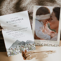 HEIDIボヘミアンワイルドフラワーの最初の誕生日パーティー