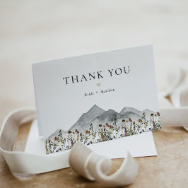 HEIDIボヘミアン水彩野草山 サンキューカード