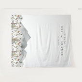 HEIDIボホマウンテンワイルドフラワーブライダルシャワー タペストリー (正面(横))