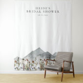 HEIDIボホマウンテンワイルドフラワーブライダルシャワー タペストリー (インサイチュ)