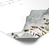 HEIDIボホワイルドフラワーマウンテンベビーおむつラッフル ポスター (角)