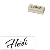 Heidi名の装飾的なスクリプトフォント ラバースタンプ (押印)