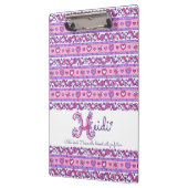 Heidi名前とはハート文字Hクリップボード クリップボード (左)