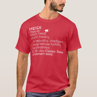 Heidi名Heidi定義Heidi女性名Heid Tシャツ