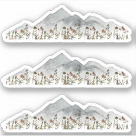 HEIDI水彩山野カラフル花 シール