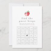 HEIDI いちごのゲストビンゴゲームカード 招待状 (正面)