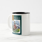 Heidi -レトロ漫画-ファンタジー-レトロ漫画 ツートーンマグカップ (正面左)