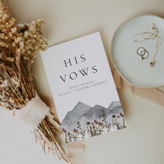 HEIDI Boho山野花彼の結婚願い カード