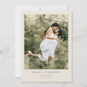 HEIDI Boho Mountain Wildflower Photo Save the Date 招待状 (裏面)