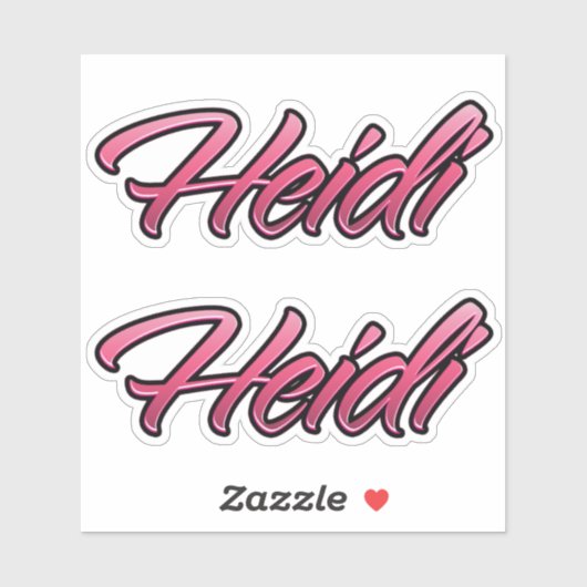 Heidi faded pink Aufkleber Sticker Stickerset シール (シート)