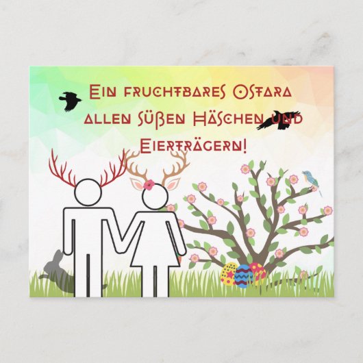 Heidnische Postkarte Ostara ポストカード (正面)