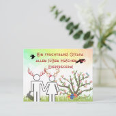 Heidnische Postkarte Ostara ポストカード (スタンド正面)