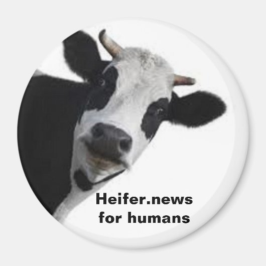 Heifer.news for humans マグネット (正面)