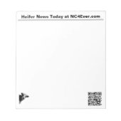 Heifer News Today at NC4Ever.com ノートパッド (正面)