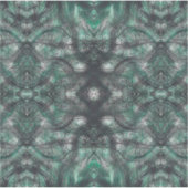 Heights Dark Green Abstract Watercolor Art シール (正面)