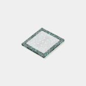 Heights Dark Green Abstract Watercolor Art ポストイット (アングル)