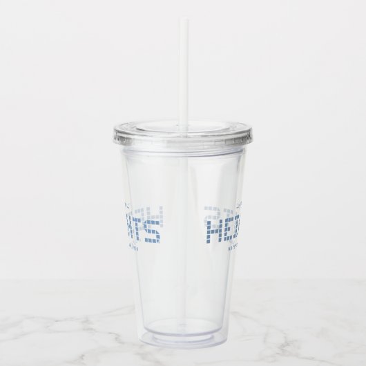 Heights Tile, Blue Tile, Houston Heights アクリルタンブラー (右)